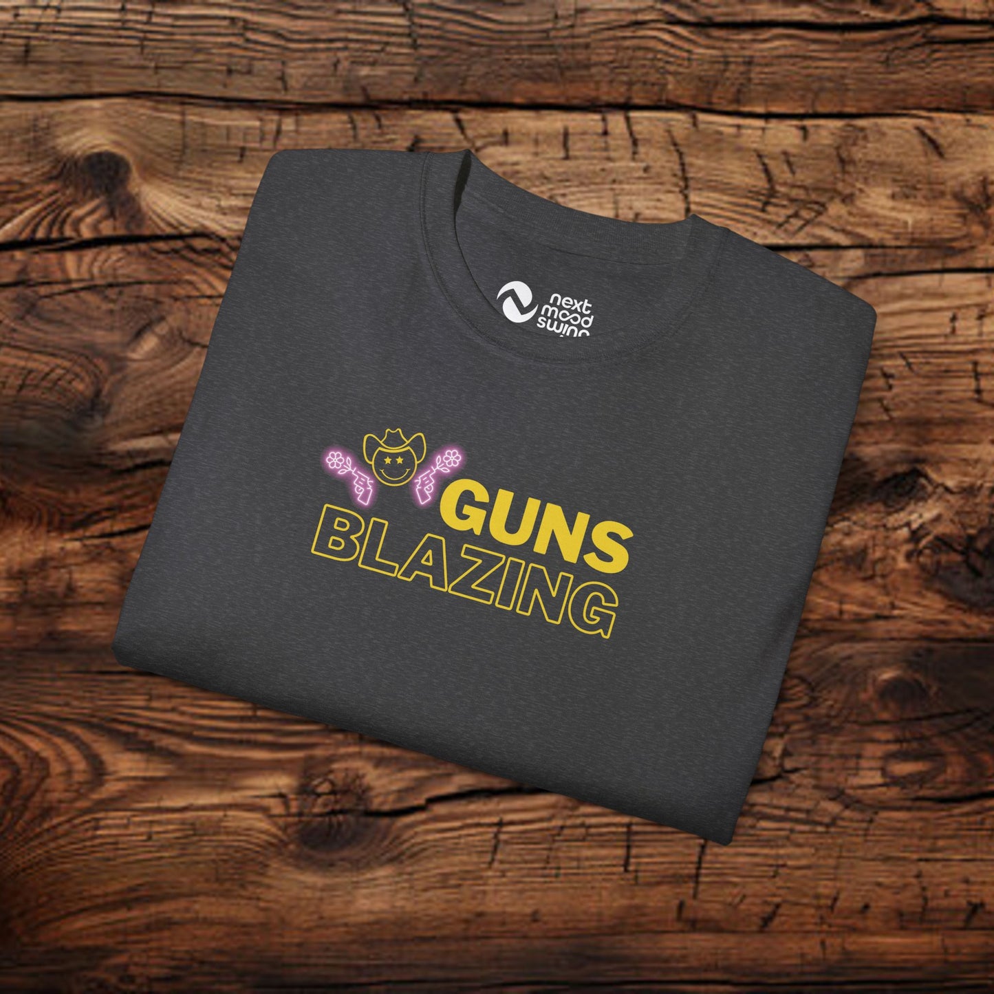 Guns Blazing Podcast Vintage Tee